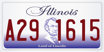 IL license plate A291615