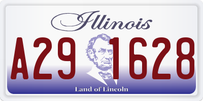 IL license plate A291628