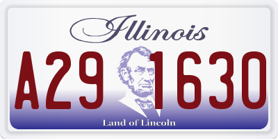 IL license plate A291630