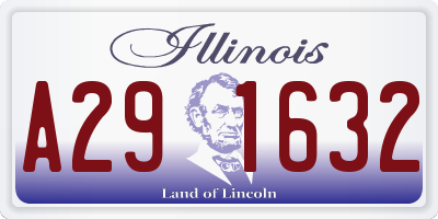 IL license plate A291632