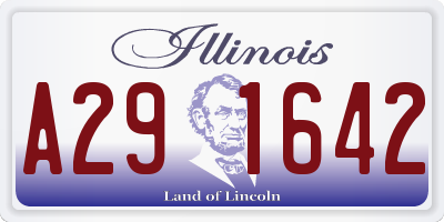 IL license plate A291642