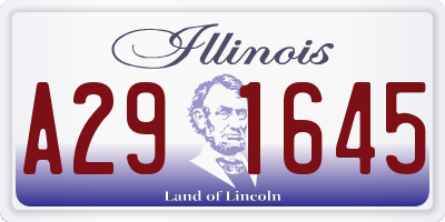 IL license plate A291645