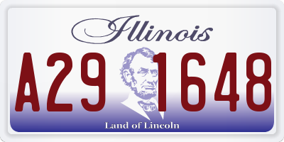 IL license plate A291648