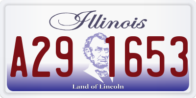 IL license plate A291653