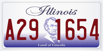 IL license plate A291654