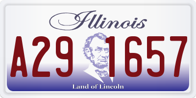 IL license plate A291657