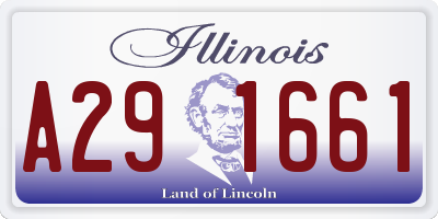 IL license plate A291661