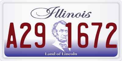 IL license plate A291672