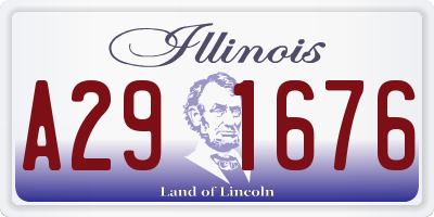 IL license plate A291676