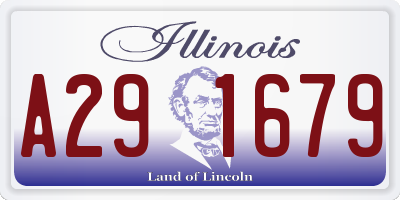 IL license plate A291679