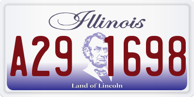 IL license plate A291698