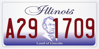 IL license plate A291709