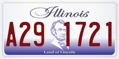 IL license plate A291721
