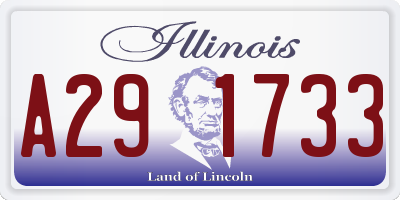 IL license plate A291733