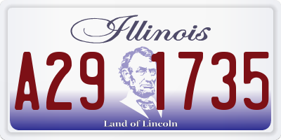 IL license plate A291735