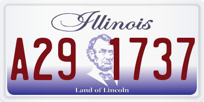 IL license plate A291737