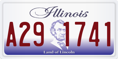 IL license plate A291741