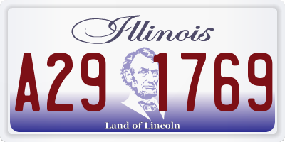 IL license plate A291769