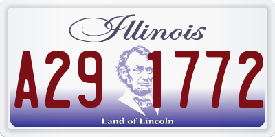 IL license plate A291772