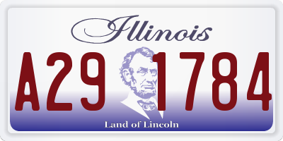 IL license plate A291784