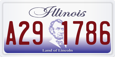 IL license plate A291786