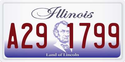 IL license plate A291799