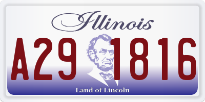 IL license plate A291816