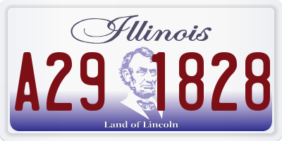 IL license plate A291828
