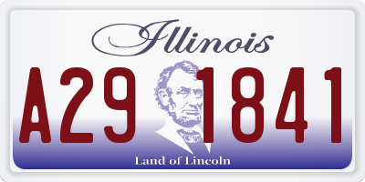 IL license plate A291841