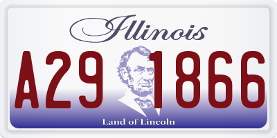 IL license plate A291866