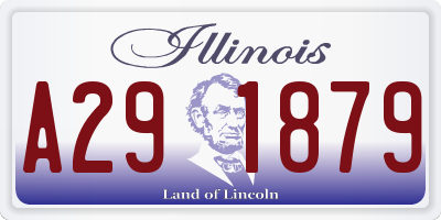 IL license plate A291879