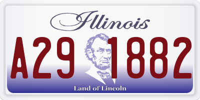 IL license plate A291882