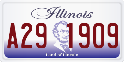IL license plate A291909