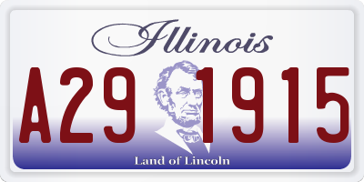 IL license plate A291915