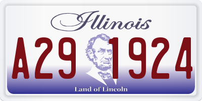 IL license plate A291924