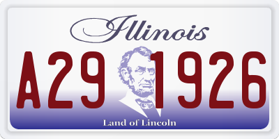 IL license plate A291926