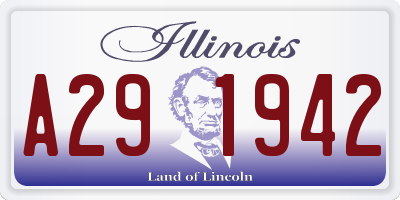 IL license plate A291942