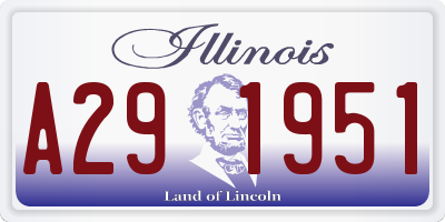 IL license plate A291951