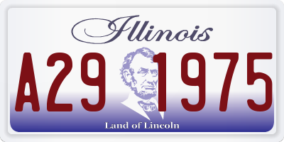 IL license plate A291975