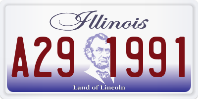 IL license plate A291991