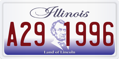 IL license plate A291996