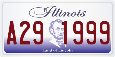 IL license plate A291999