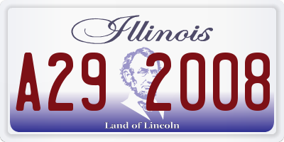 IL license plate A292008
