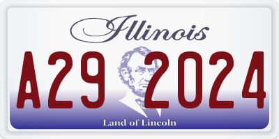 IL license plate A292024