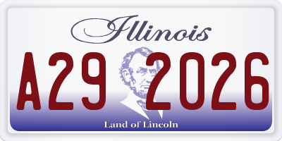 IL license plate A292026