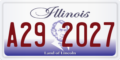 IL license plate A292027