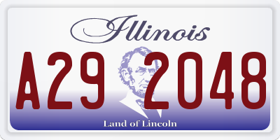 IL license plate A292048