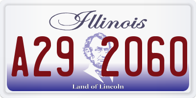 IL license plate A292060