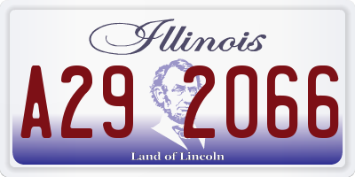 IL license plate A292066
