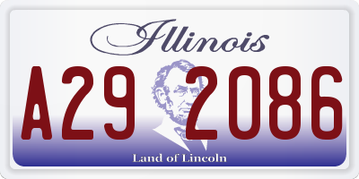 IL license plate A292086